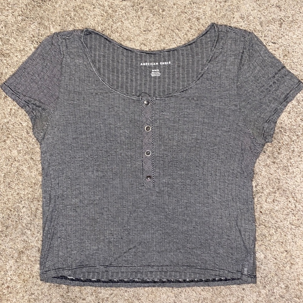 Striped Crop Top (AMERICAN EAGLE)